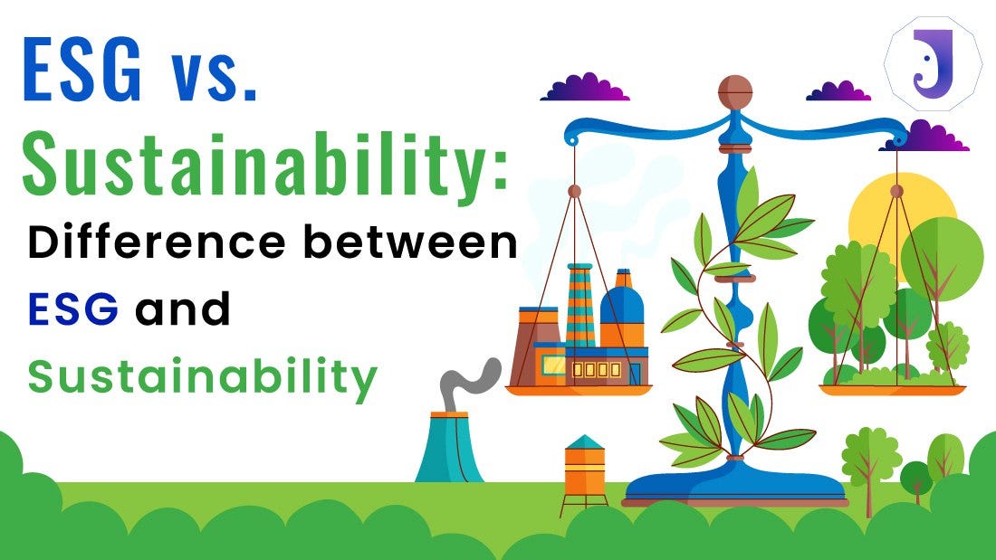 ESG vs Sustainability: What's the Difference?